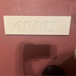 Enjoy wall plaque